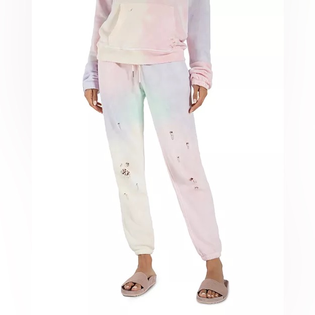 N:Philanthropy Derby Pastel Tie-Dye Distressed Jogger Sweatpants Women’s M Usa